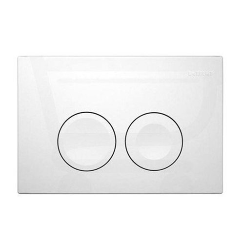 Bedieningsplaat wc dubbele spoeling, Geberit Delta21, wit