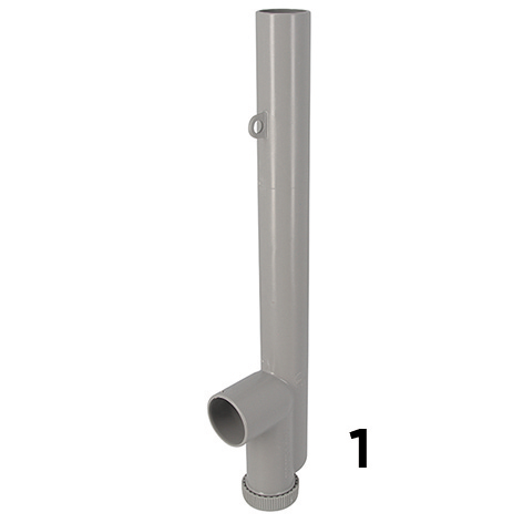 Siphon pour machine à laver, Nicoll, Ø 40 mm, sortie horizontale