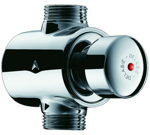 Robinet temporisé douche, Delabie TEMPOSTOP, mâle 3/4", chromé