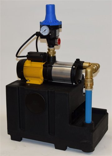 Système d'eau de pluie avec citerne tampon, Aubia Hydrosphere ERCU Mini Aspri 15/3, 10 L, 370 W