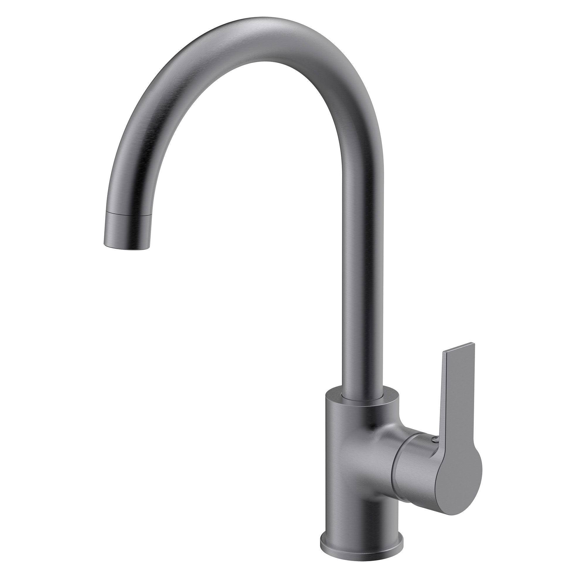 Mitigeur cuisine, Clever Go!2, bec col de cygne 220 mm, gunmetal brossé
