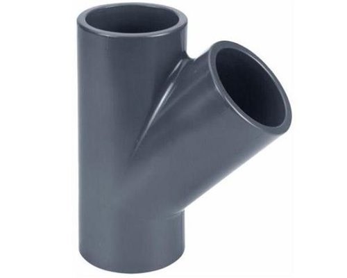 Té PVC pression à coller pour piscine, Aubia, 45°, Ø 50 mm, PN 16