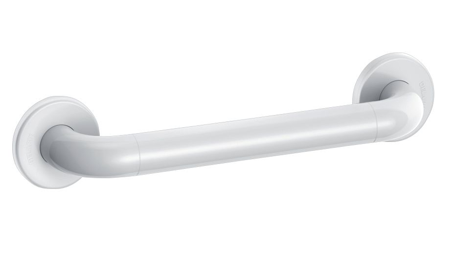 Barre d'appui droite, Delabie NylonClean, 300 mm, Ø 32 mm, nylon blanc