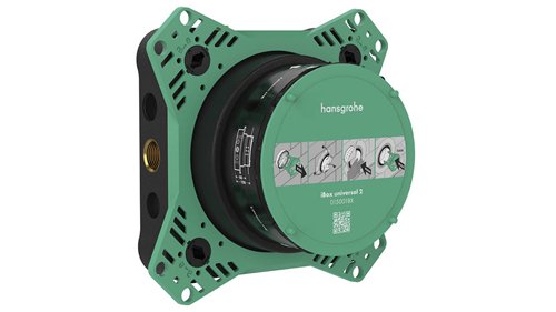 Inbouwdeel voor douche en bad, hansgrohe iBox universal 2, aansluitingen binnendraad 1/2"