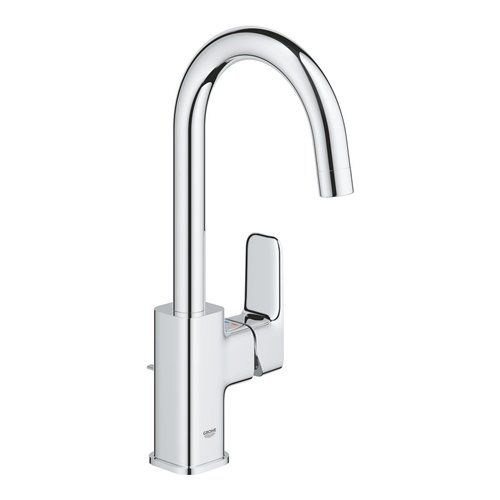 Mitigeur lavabo, GROHE Cubeo taille L, avec vidage, chromé