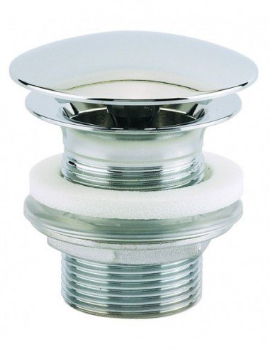 Bonde de lavabo à écoulement libre, Valentin, hauteur 60 mm, sans trop-plein