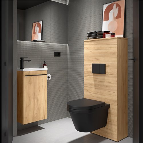 Meuble cache-réservoir pour WC, Salgar Unit, chêne africain