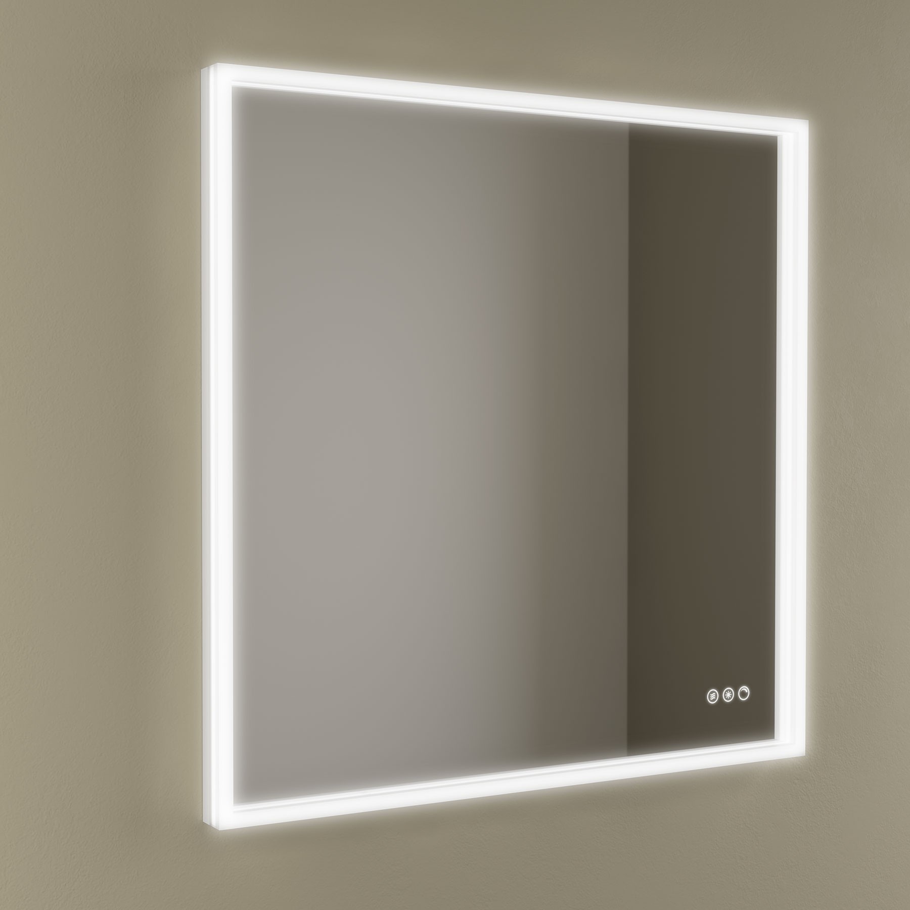 Miroir avec éclairage LED, Salgar Kori Line, 80 x 80 cm