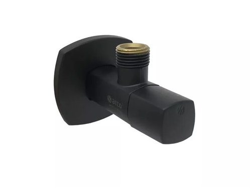 Hoekstopkraan, Arco A-80 Lipstick, 1/2" x 3/8", mat zwart