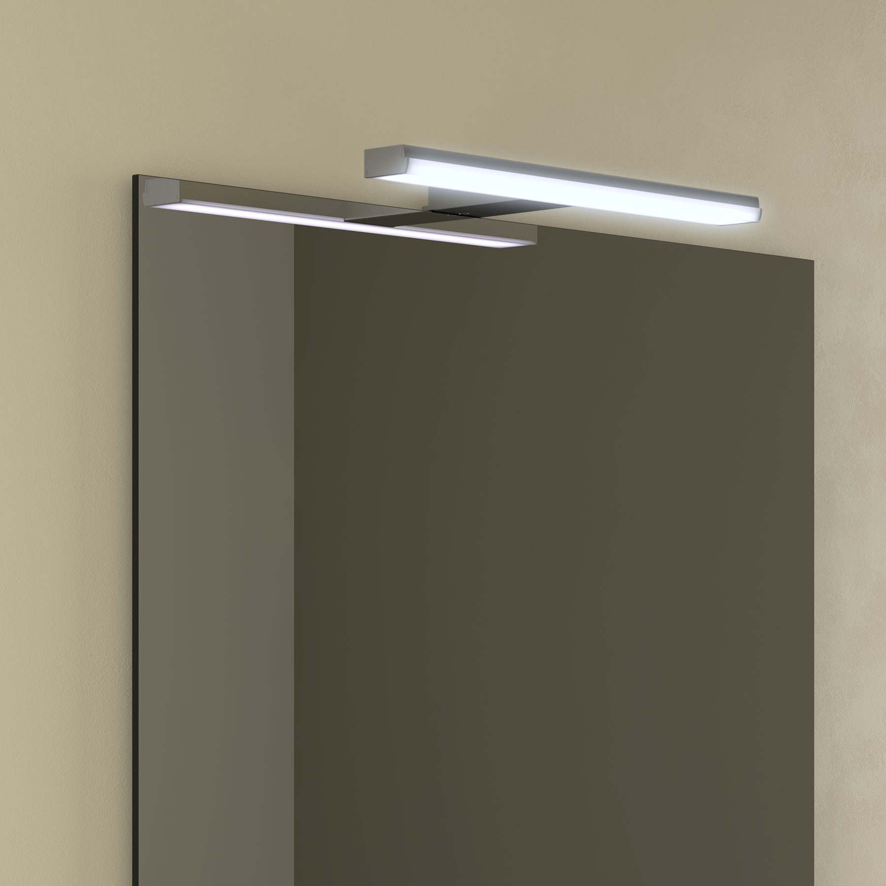 Applique LED de salle de bain, Salgar Pandora, longueur 60,8 cm, chromé