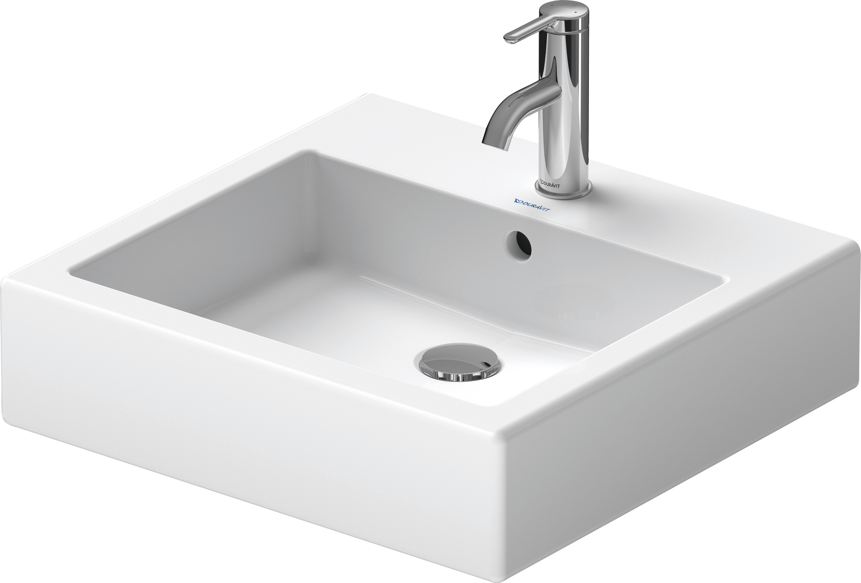 Wastafel in keramiek, Duravit Vero, breedte 50 cm