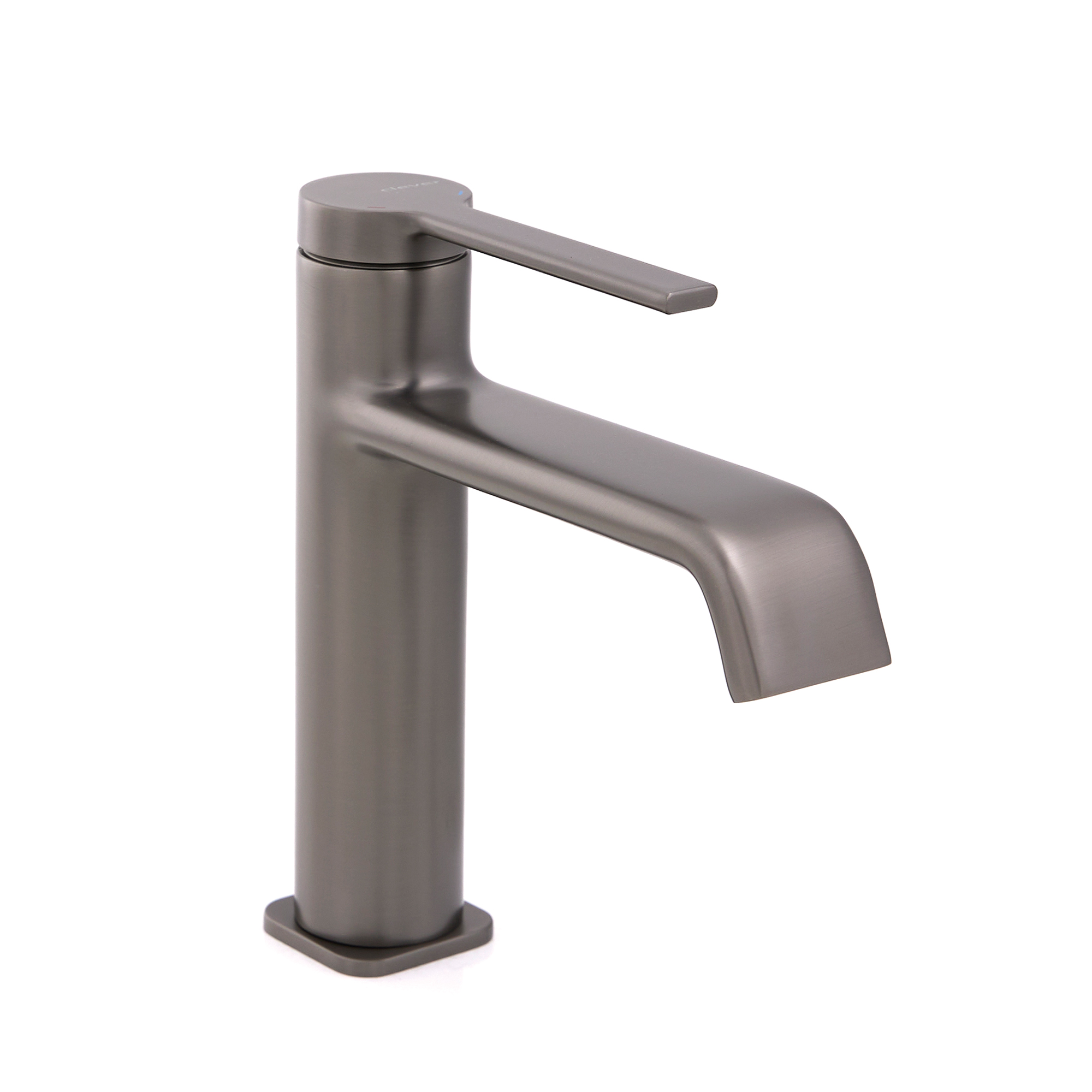 Wastafelkraan, Clever Velvet I Cascade, 105 mm, geborsteld gunmetal