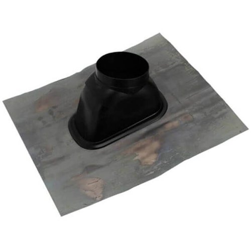 Tuile universelle pour passage de toit, Vaillant, toit incliné, bavette en plomb, noire
