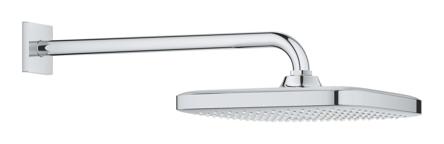 Douche de tête avec bras mural, GROHE Tempesta 250 Cube, 250 x 250 mm, 1 jet, chromé