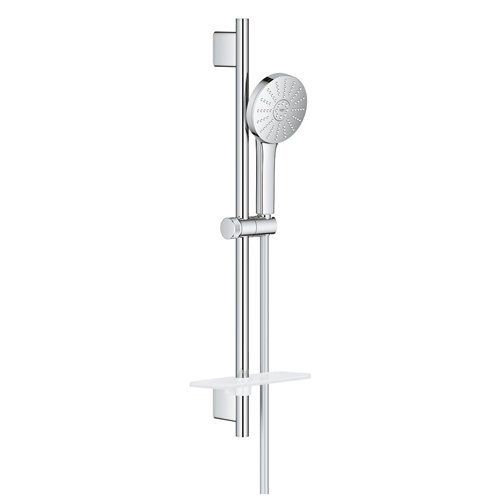 Ensemble de douche avec barre, GROHE Euphoria 120, 3 jets, barre 600 mm, avec porte-savon, chromé