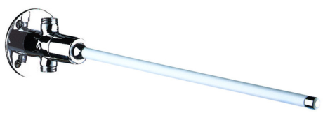Robinet temporisé à commande fémorale, Delabie TEMPOGENOU, mâle 1/2", chromé