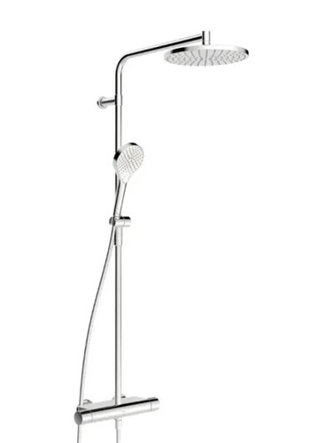 Regendoucheset met thermostaatkraan, HansaViva, hoofddouche Ø 250 mm, verchroomd