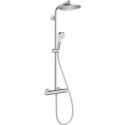 Colonne de douche thermostatique, hansgrohe Crometta S Showerpipe 240, douche de tête Ø 240 mm, chromé