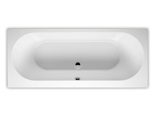 Baignoire encastrée en acrylique, Riho Carolina, 190 x 80 cm, blanc brillant