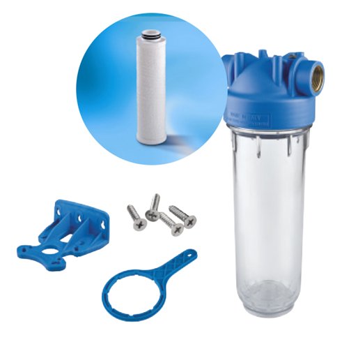 Filtre à eau simplex, Durlem Kit Simplex, 3/4", cartouche bobinée 25 µm