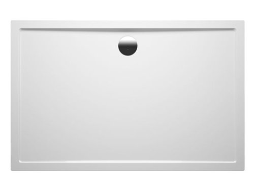 Receveur de douche extra-plat en acrylique, Riho Zurich, 100 x 90 cm, blanc brillant