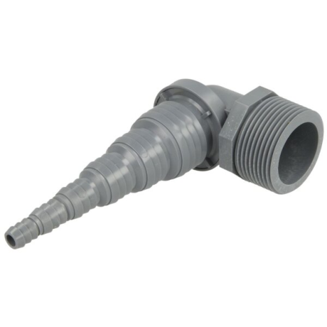 Raccord d'angle universel pour flexible, Airfit, 5/4" x Ø 8 à 32 mm