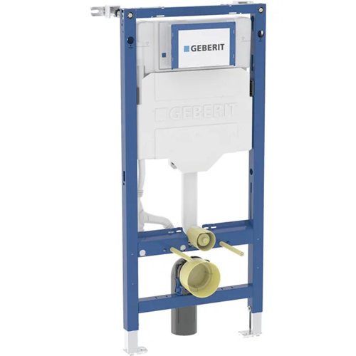 Inbouwreservoir voor hangtoilet, Geberit Systemfix, reservoir Sigma 12 cm, hoogte 1120 mm