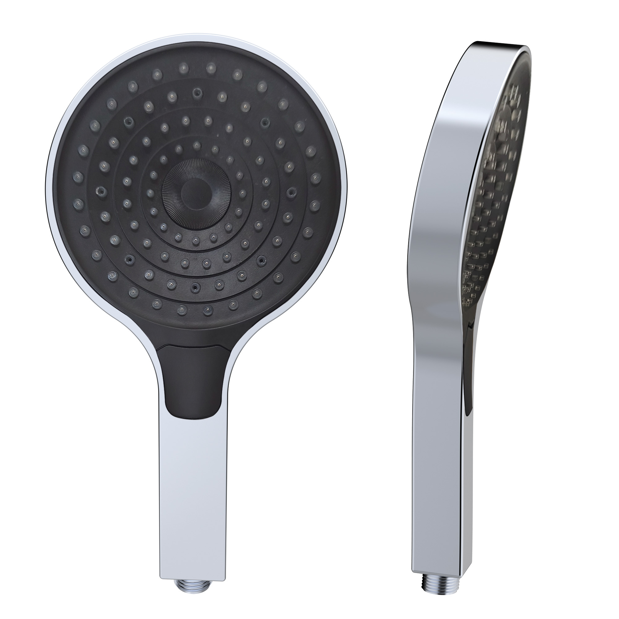 Handdouche, Clever, Ø 130 mm, 3 straalsoorten, verchroomd