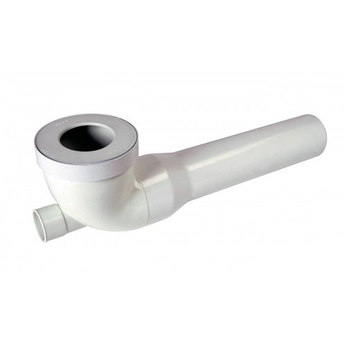 Raccord WC coudé avec piquage de ventilation, Nicoll, Ø 90 mm, piquage Ø 40 mm