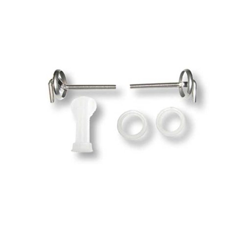 Paire de charnières pour abattant WC, Haro Delta, inox