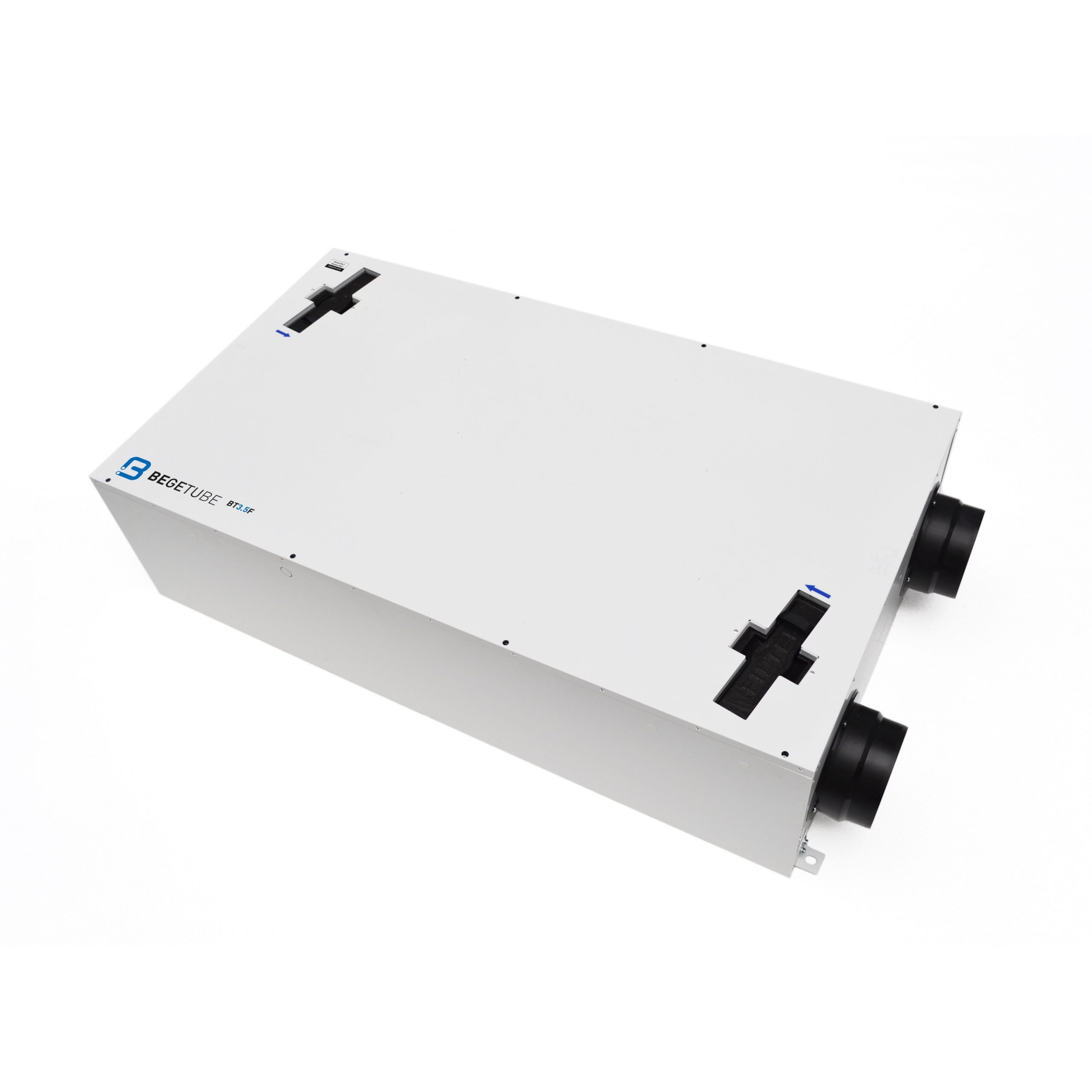 Ventilatie-unit systeem D met warmterecuperatie, Begetube BT 3.5F, 350 m³/h, plat voor plafond