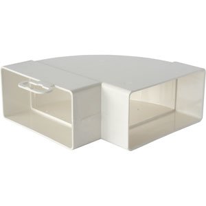 Coude 90° pour conduit plat, Nicoll, 110 x 53 mm