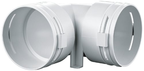 Coude 90° pour conduit semi-rigide, Aldes Optiflex, Ø 90 mm
