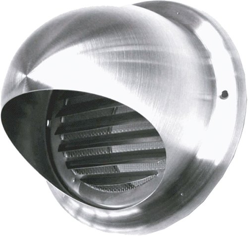 Grille de ventilation sphérique, Nicoll SUS150, Ø 150 mm, inox