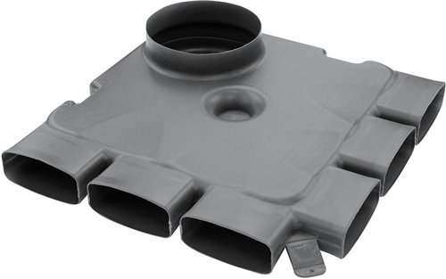 Chambre de répartition pour conduit ovale, Vasco Easy Flow, 6 raccords ovales, raccordement principal Ø 180 mm, boîte de 2