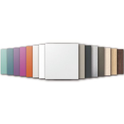 Designplaat voor ventilatierooster, Aldes ColorLINE, Ø 80 of 125 mm, titaan