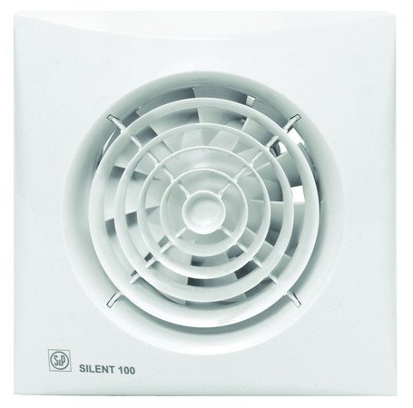 Afzuigventilator voor badkamer, Soler & Palau SILENT-100 CZ 12V, Ø 100 mm