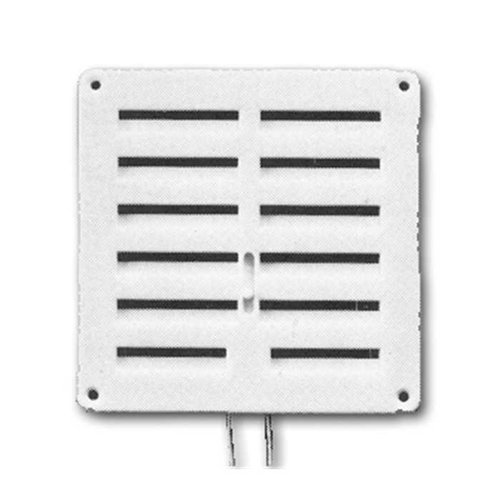 Grille de ventilation à fermeture, Nicoll, 20 x 20 cm, PVC blanc