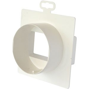 Adapter rond-plat voor plat kanaal, Nicoll, Ø 100 mm naar 110 x 53 mm