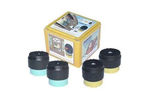 Amortisseur de pied antivibration, charge 50 à 80 kg, M8, lot de 4
