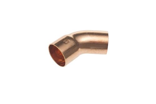 Soldeerbocht 45° koper voor koeltechniek, Conex Bänninger, 3/8", insteekeinde x mof