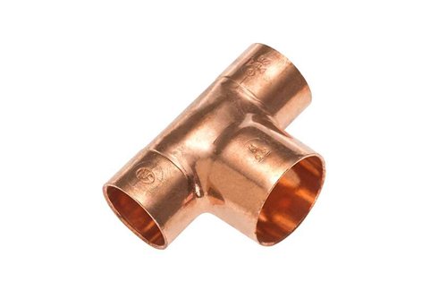 Té cuivre frigorifique à braser, Conex Bänninger, 3/8"