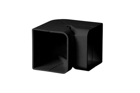 Coude intérieur 90° pour goulotte, SpeediDuct, 105 mm, noir