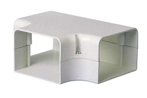 Té pour goulotte, SpeediDuct, 105 mm, blanc