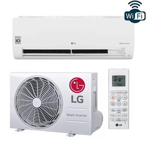 Climatiseur mural monosplit, unités intérieure et extérieure, LG DUALCOOL Special E EZ18CYS, froid 5 kW, chaud 5,4 kW, R32