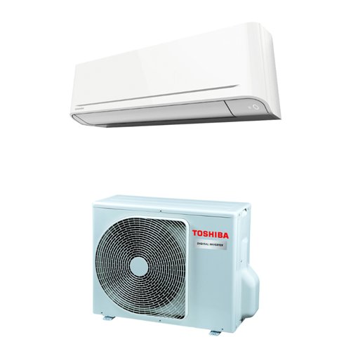 Climatiseur mural monosplit, unités intérieure et extérieure, Toshiba Yukai RAS-B16E2KVG-E, froid 4,5 kW, R32