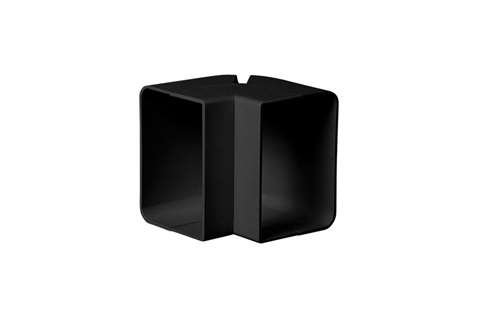 Coude extérieur 90° pour goulotte, SpeediDuct, 70 mm, noir