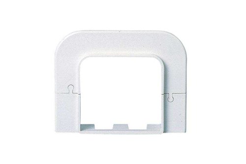 Halve muurrozet voor leidinggoot, SpeediDuct, 150 mm, wit