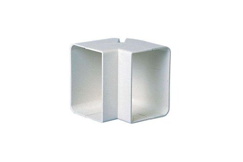 Buitenbocht 90° voor leidinggoot, SpeediDuct, 150 mm, wit