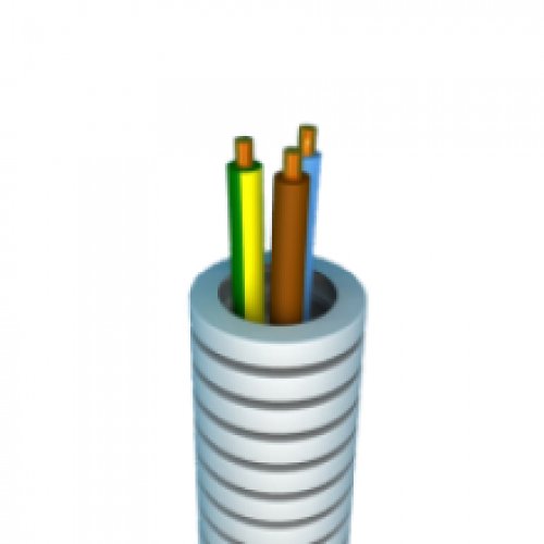Tube précâblé H07V-U, 3G1,5 mm², couronne de 100 m